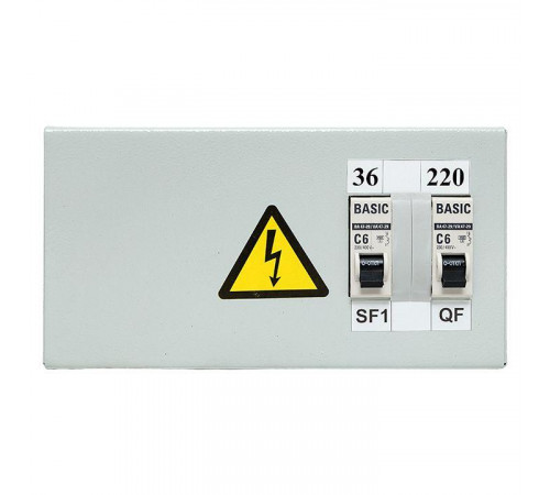 Ящик с понижающим трансформатором ЯТП 0.25 220/36В (2 авт. выкл.) Basic EKF yatp0.25-220/36v-2a