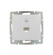 Розетка компьютерная СП Rain RJ45 16А IP20 механизм бел. LEZARD 703-0288-139