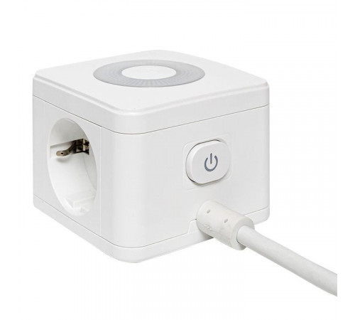 Удлинитель "Куб" 2х1.3м 2USB 2.4А+Type C + Ночник 1кв.мм EKF UBA-CUB-2-TC