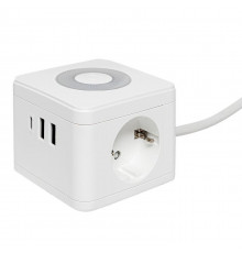 Удлинитель "Куб" 2х1.3м 2USB 2.4А+Type C + Ночник 1кв.мм EKF UBA-CUB-2-TC