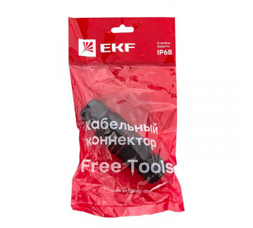 Коннектор кабельный I-образ. СМК 5PIN IP68 FreeTools PROxima EKF cct2-smk5