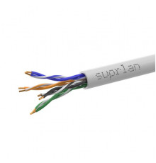 Кабель витая пара U/UTP кат.5E 4х2х24AWG solid Cu нг(А)-LSLTx Standard (уп.305м) SUPRLAN 01-0347-1