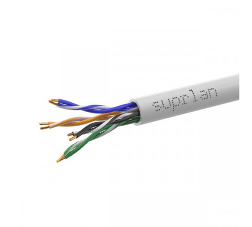 Кабель витая пара U/UTP кат.5E 4х2х24AWG solid Cu нг(А)-LSLTx Standard (уп.305м) SUPRLAN 01-0347-1