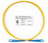 Шнур оптический FOP(s)-9-SC-SC-1m simplex SC-SC 9/125 sm 1м LSZH Cabeus 7385c