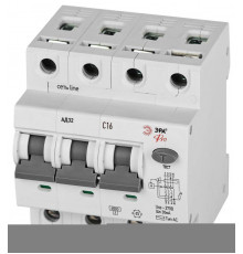 Выключатель автоматический дифференциального тока 3P+N C16 30мА тип АC защита 230В АВДТ 4.5кА PRO D32E4C16АC30P АД32 электронное Эра Б0057797