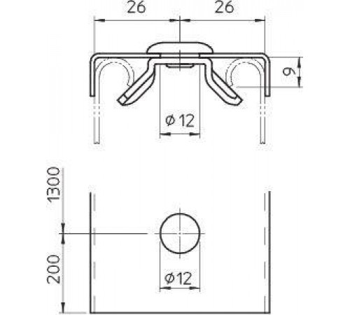 Фиксатор поворотный DRL 311 2 FT гор. оцинк. OBO 6065147