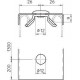 Фиксатор поворотный DRL 311 2 FT гор. оцинк. OBO 6065147