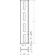 Профиль I-образный 80х42 L400 IS 8 40 FT гор. оцинк. OBO 6337058