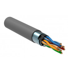 Кабель витая пара F/UTP кат.5E 4х2х24AWG solid CU PVC сер. (м) GENERICA BC1-C5E04-311-305-G