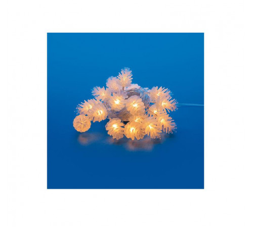 Гирлянда LED "Шишки" ULD-S0500-050/DTA WARM WHITE IP20 PINE CONES 5м 50 диодов тепл. бел. свет провод прозр. Uniel UL-00007192