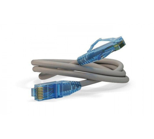 Патч-корд PC-LPM-UTP-RJ45-RJ45-C6-0.5M-LSZH-GY U/UTP кат.6 LSZH 0.5м сер. Hyperline 42235