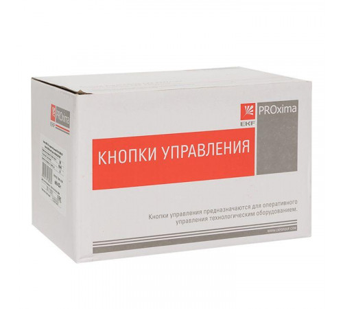 Кнопка ABLFS-22 с подсветкой красн. NO+NC 230В PROxima EKF ablfs-22-r