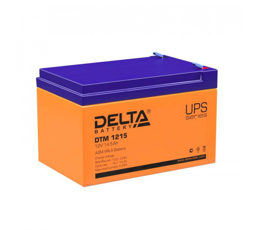 Аккумулятор UPS 12В 14.5А.ч Delta DTM 1215