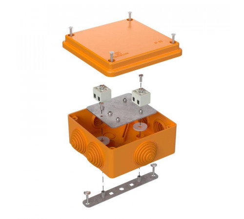 Коробка огнестойкая ОП 100х100х50мм Е15-Е120 Промрукав 40-0300-FR2.5-4