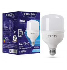 Лампа светодиодная 50Вт HP 6500К Е40/Е27 176-264В TOKOV ELECTRIC TKE-HP-E40/E27-50-6.5K