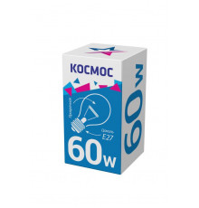 Лампа накаливания 60Вт A50/A55 прозрачная E27 230В КОСМОС LKsmSt55CL60E27v2