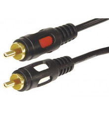 Шнур 2RCA Plug - 2RCA Plug 1.5м (GOLD) Rexant 17-0143