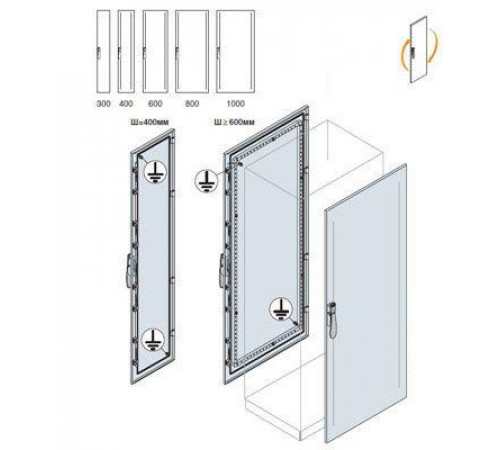 Дверь передняя/задняя 2000х600мм ABB EC2060K