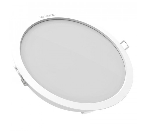 Светильник светодиодный Eco Class Downlight DL 840 WT 18Вт 4000К IP44 1710лм ДВО даунлайт кругл. встраив. ультратонкий LEDVANCE 4058075644274