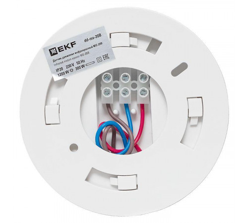 Датчик движения (ИК) MS-20B (ДД) потолоч. 1200Вт 360град. до 6м IP33 EKF dd-ms-20B