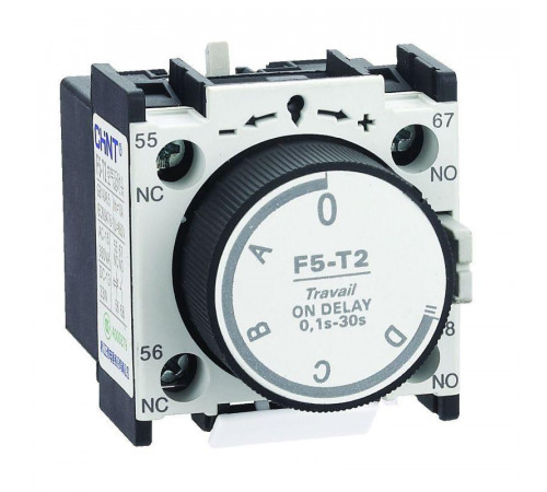 Приставка выдержки времени на откл. F5-D2 (0.1-30с) к контакторам NC1; NC2 и NXC (R) CHINT 258019