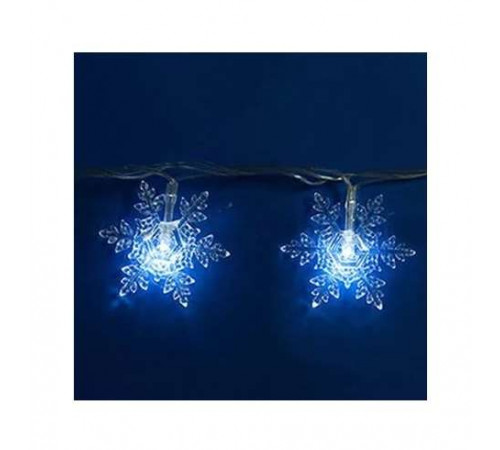 Гирлянда светодиодная «Снежинки-1» ULD-S0700-050/DTA WHITE IP20 SNOWFLAKES-1 с контроллером 50LED (дл.7м) Uniel 7930