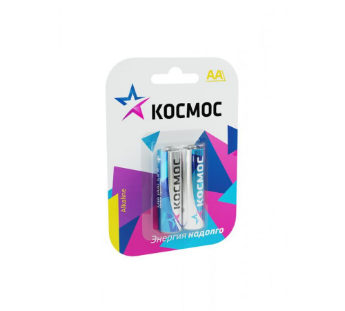 Элемент питания алкалиновый AA/LR6 BP-2 (блист.2шт) КОСМОС KOCLR62BL