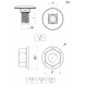 Комплект соединительный 6х16 (Винт М6 +гайка ) TDZ EKF wgm6x16-TDZ