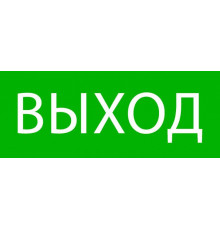 Пиктограмма "Выход" 240х95мм (для SAFEWAY-10) EKF pkal-02-01