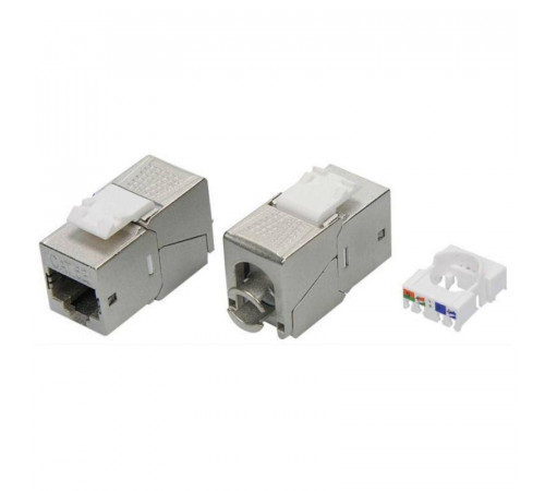 Модуль Keystone RJ45 CAT5E экранир. 90град. (форм-фактор S19) серебр. DKC RNK5EF90TL