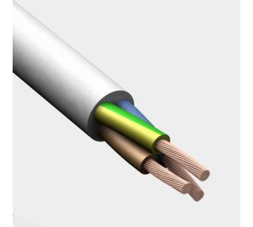 Провод Русский Свет ПВС 3х1.5 (2х1.5+1х1.5) 380В Б (уп.5м) 7229
