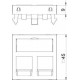 Корпус розетки компьютерной 2-м DTG-2RM RW1 для RJ45 OBO 6119292