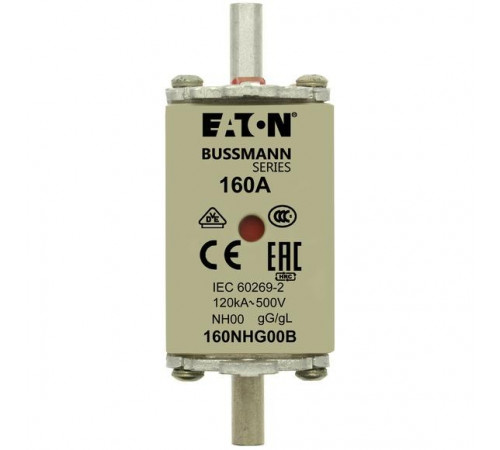 Предохранитель NH 63A 690В gG 00 двойная индикация EATON 63NHG00B-690