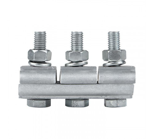 Зажим соединительный плашечный 3 болта М6 (D провода 9.6...11.4мм) ПА-2-2 PROxima EKF pa-2-2