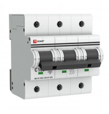 Выключатель автоматический модульный 3п C 100А 15кА ВА 47-125 PROxima EKF mcb47125-3-100C