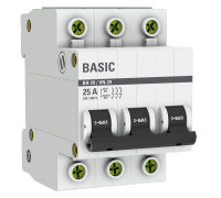 Выключатель нагрузки 3п 25А ВН-29 Basic EKF SL29-3-25-bas