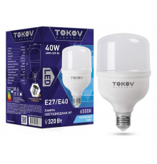 Лампа светодиодная 40Вт HP 6500К Е40/Е27 176-264В TOKOV ELECTRIC TKE-HP-E40/E27-40-6.5K