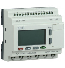 Реле логическое PLR-S. CPU1206(R) 220В AC с экраном ONI PLR-S-CPU-1206R-AC-BE