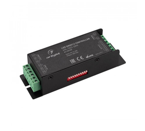 Декодер ARL-7022-DMX (12-24В 3х6А DMX512) (IP20 металл) Arlight 027153