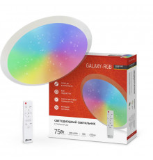 Светильник светодиодный COMFORT GALAXY-RGB 75Вт 230В 3000-6500К 6000лм 555х85мм с пультом ДУ IN HOME 4690612044613