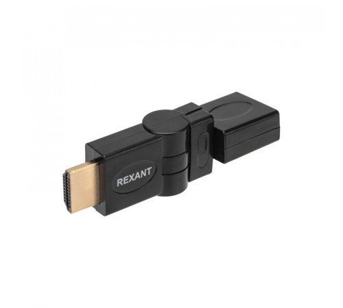 Переходник штекер HDMI - гнездо HDMI поворотный Rexant 17-6813