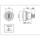 Кнопка антивандальная d12 Б/Фикс (2с винт) OFF-(ON) сфера (A12-A3) Rexant 36-3150