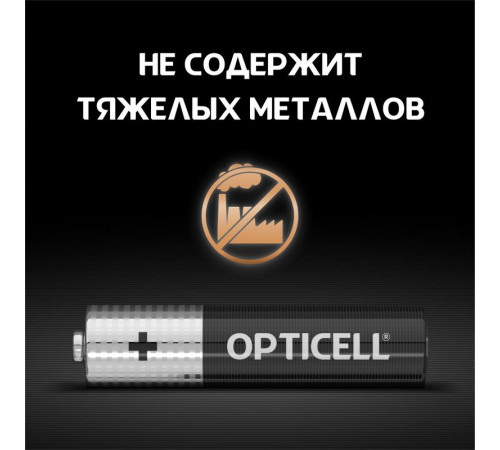 Элемент питания алкалиновый AAA/LR03 (блист. 4шт) Basic Opticell 5051002