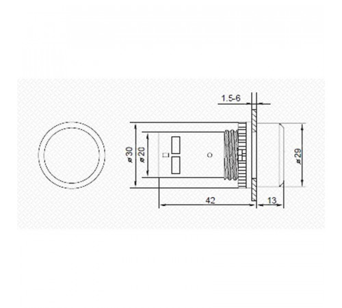 Кнопка EB22 возвратная красн. NO+NC 300В Rexant 36-5530