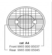 Аксессуар MVF403 FRONT REFLECTOR ASSY CAT A4 PHILIPS 996500005037