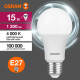 Лампа светодиодная LED Value LVCLA125 15SW/840 15Вт грушевидная матовая E27 230В 10х1 RU OSRAM 4058075579156