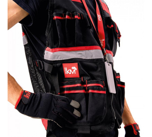 Жилет монтажника КМ-TOOLVESTBAG-23 универс. регулир. КМ LO43175