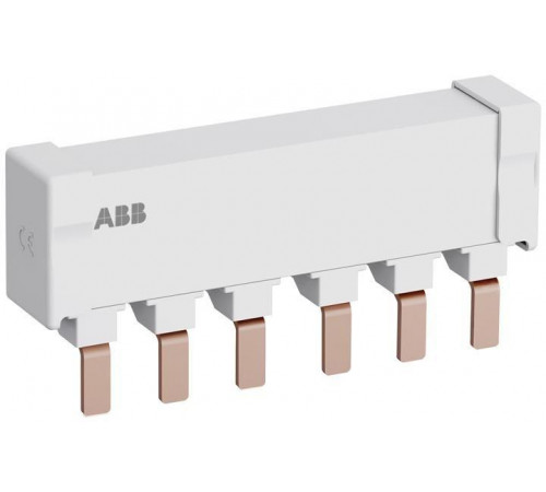 Разводка шинная 3ф PS2-2-0 до 125А для 2-х автоматов типа MS165; MO165 без доп. контактов ABB 1SAM401920R1002