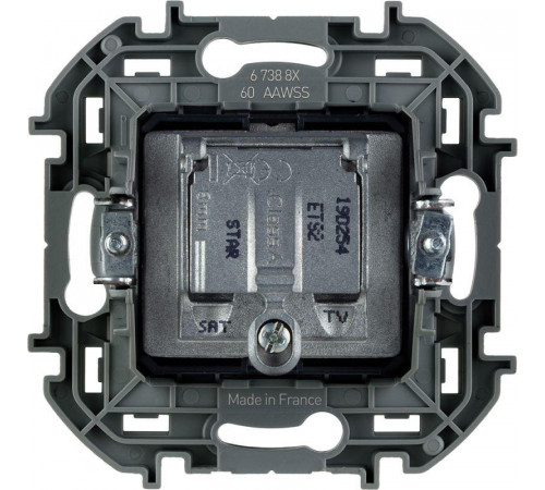Розетка телевизионная TV/SAT Inspiria с топологией "звезда" механизм сл. кость Leg 673881