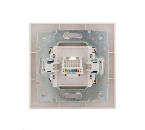 Розетка компьютерная 1-м СП Rain RJ45 бел. LEZARD 703-0202-139